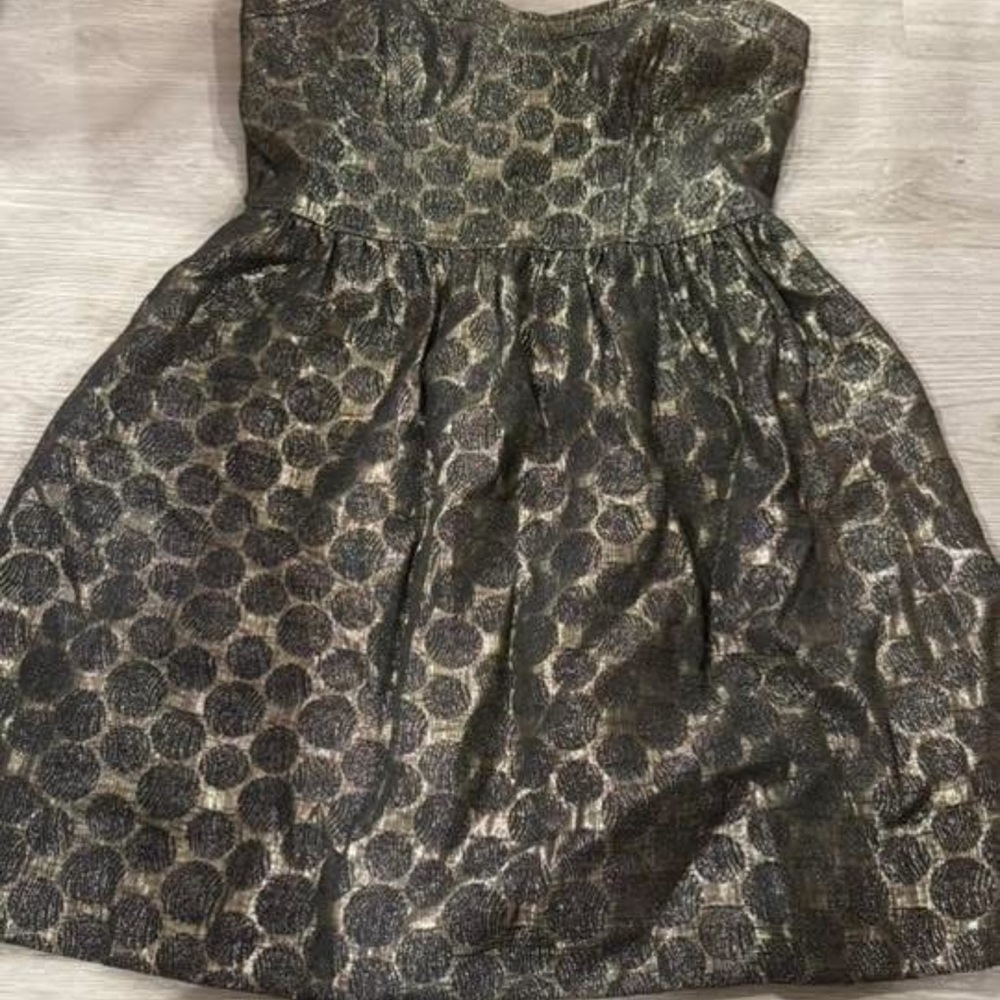 Kensie Formal Kids Dress in Black and Gold